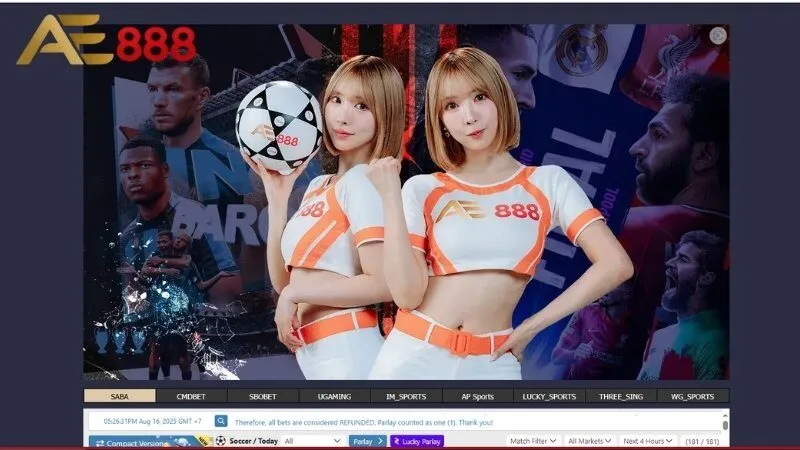 Giao diện Ae888 hỗ trợ tiện lợi