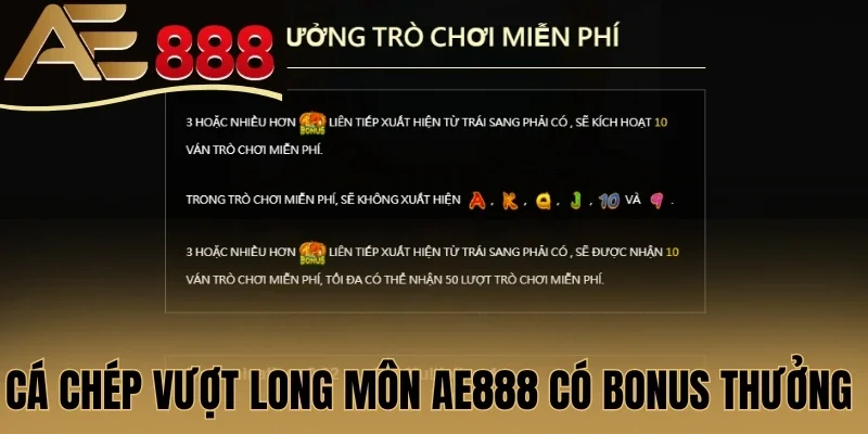 Cá Chép Vượt Long Môn AE888 có Bonus thưởng khủng