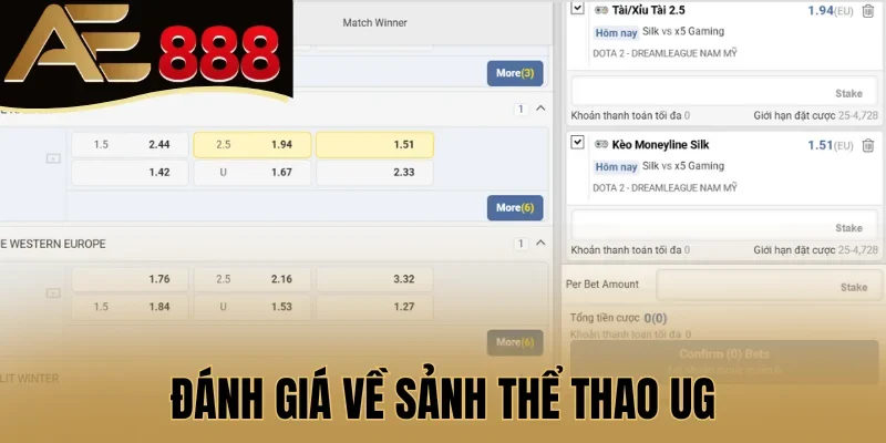 Đánh giá về sảnh thể thao UG
