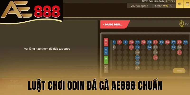 Luật chơi ODIN đá gà AE888 chuẩn