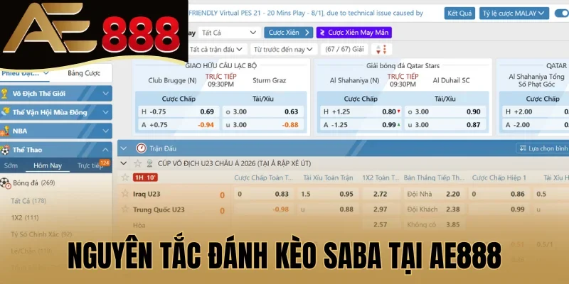 Nguyên tắc đánh kèo SABA tại AE888