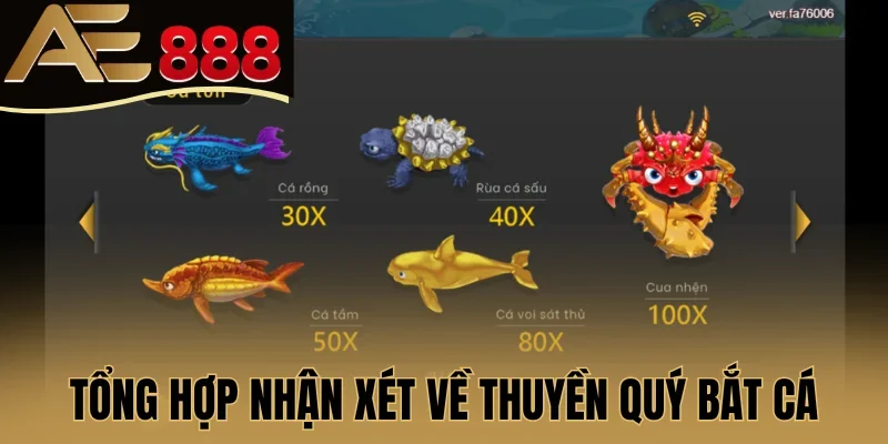 Tổng hợp nhận xét về Thuyền quý bắt cá